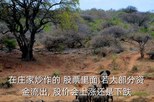 在莊家炒作的 股票里面,若大部分資金流出, 股價(jià)會(huì)上漲還是下跌