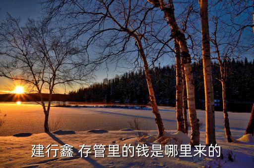 建行鑫 存管里的錢是哪里來(lái)的