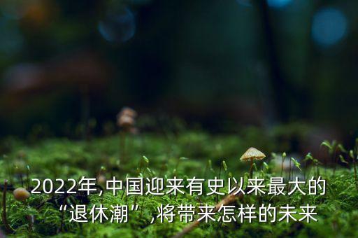 2022年,中國(guó)迎來有史以來最大的“退休潮”,將帶來怎樣的未來