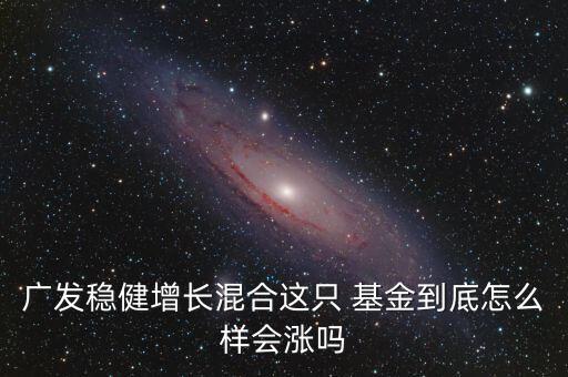 廣發(fā)穩(wěn)健增長混合這只 基金到底怎么樣會(huì)漲嗎