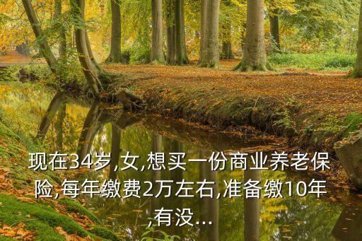 現(xiàn)在34歲,女,想買一份商業(yè)養(yǎng)老保險,每年繳費2萬左右,準(zhǔn)備繳10年,有沒...