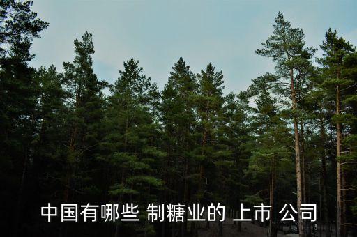 制糖業(yè)上市公司