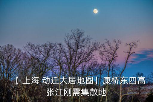 【 上海 動遷大居地圖】康橋東四高張江剛需集散地