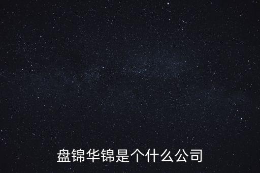 盤錦華錦是個什么公司
