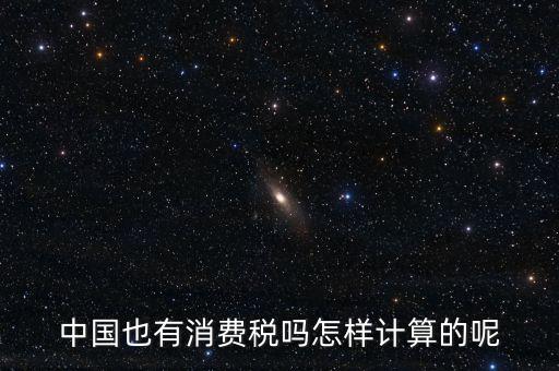 中國也有消費(fèi)稅嗎怎樣計(jì)算的呢