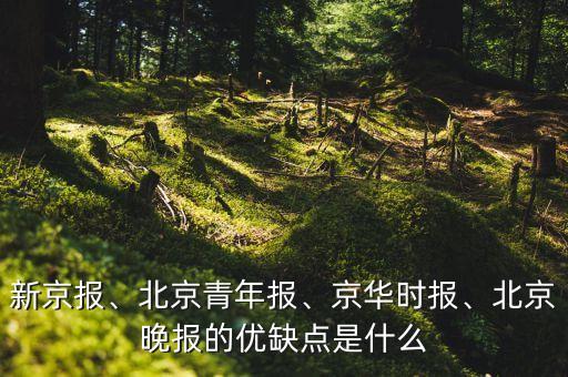 新京報、北京青年報、京華時報、北京晚報的優(yōu)缺點是什么