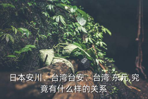 日本安川、臺灣臺安、臺灣 東元,究竟有什么樣的關(guān)系