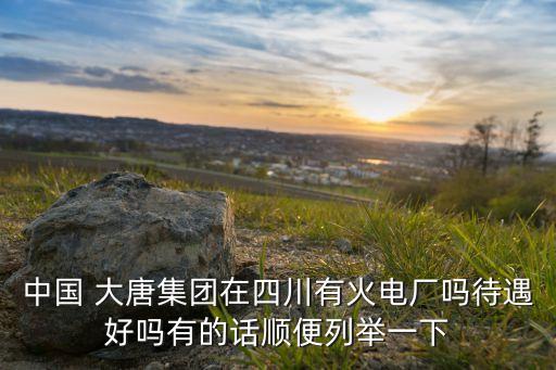 中國(guó) 大唐集團(tuán)在四川有火電廠嗎待遇好嗎有的話順便列舉一下