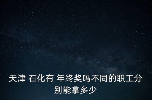 天津 石化有 年終獎(jiǎng)嗎不同的職工分別能拿多少