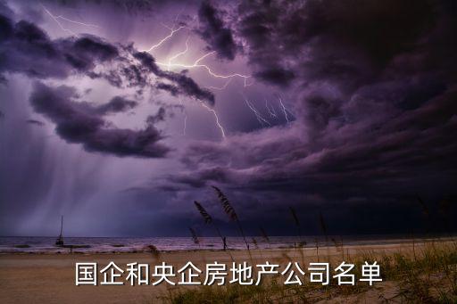 國企和央企房地產公司名單