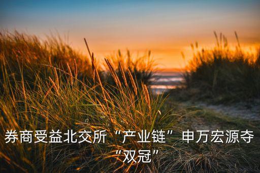 券商受益北交所“產(chǎn)業(yè)鏈”申萬宏源奪“雙冠”