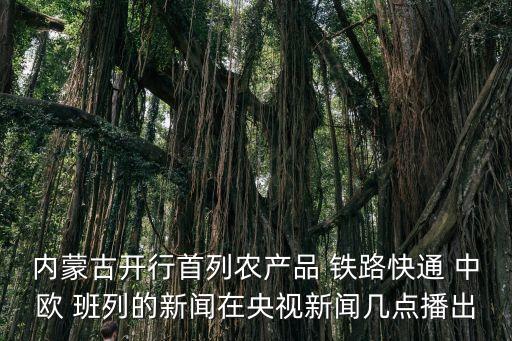 中國(guó)鐵路啟用中歐班列統(tǒng)一品牌