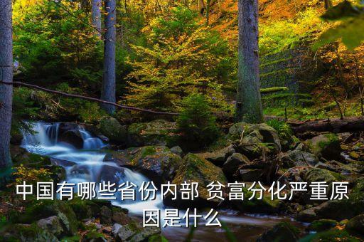 中國有哪些省份內部 貧富分化嚴重原因是什么