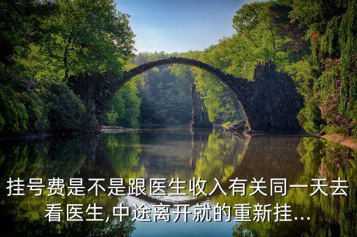 掛號費是不是跟醫(yī)生收入有關同一天去看醫(yī)生,中途離開就的重新掛...