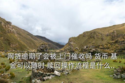 網貸逾期了會被上門催收嗎 貨幣 基金可以隨時 贖回操作流程是什么...