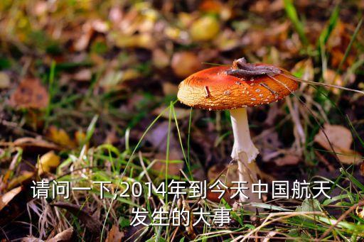請問一下,2014年到今天中國航天發(fā)生的大事