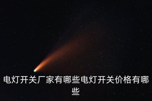 電燈開(kāi)關(guān)廠家有哪些電燈開(kāi)關(guān)價(jià)格有哪些
