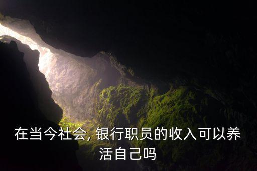 在當(dāng)今社會, 銀行職員的收入可以養(yǎng)活自己嗎