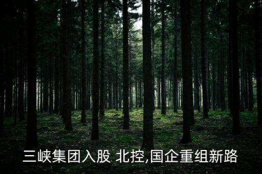 三峽集團入股 北控,國企重組新路