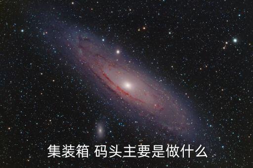  集裝箱 碼頭主要是做什么