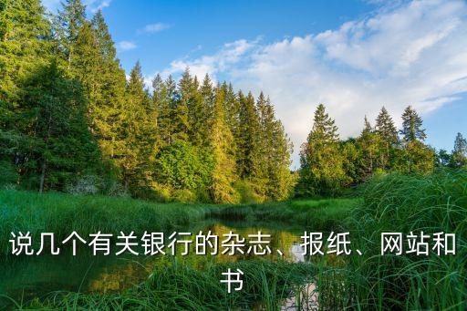 說幾個有關(guān)銀行的雜志、報紙、網(wǎng)站和書