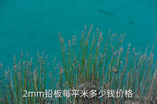 2mm鉛板每平米多少錢(qián)價(jià)格