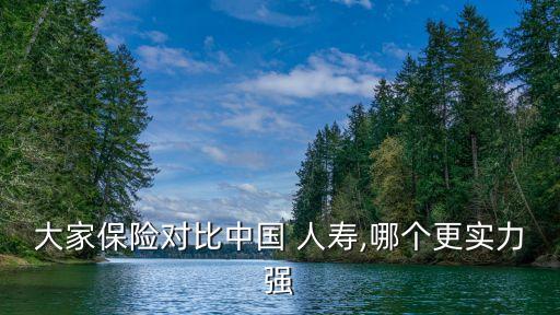 大家保險對比中國 人壽,哪個更實(shí)力強(qiáng)