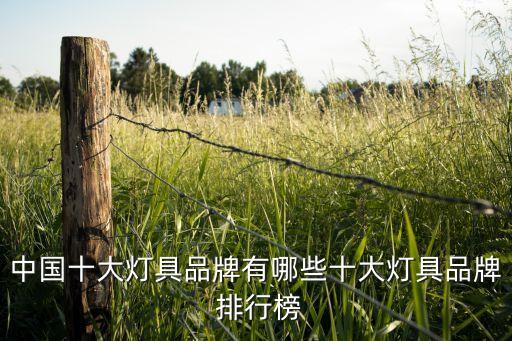 中國(guó)十大燈具品牌有哪些十大燈具品牌 排行榜