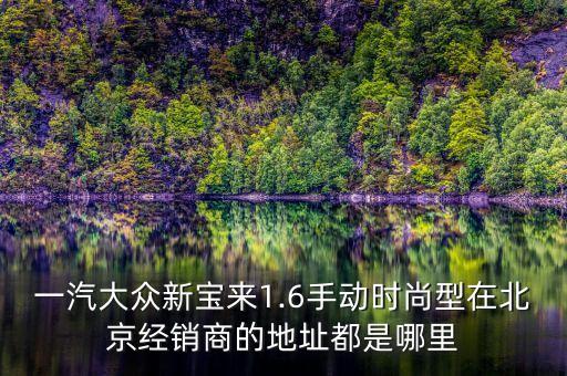 一汽大眾新寶來1.6手動時尚型在北京經銷商的地址都是哪里