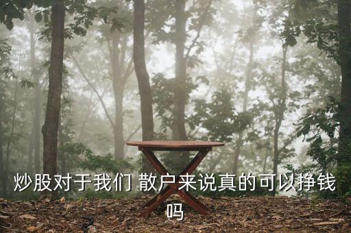 炒股對(duì)于我們 散戶來(lái)說(shuō)真的可以掙錢(qián)嗎
