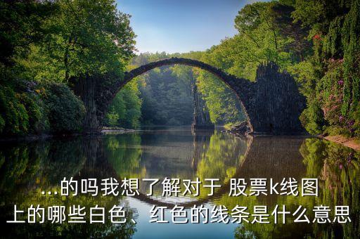 ...的嗎我想了解對(duì)于 股票k線圖上的哪些白色、紅色的線條是什么意思