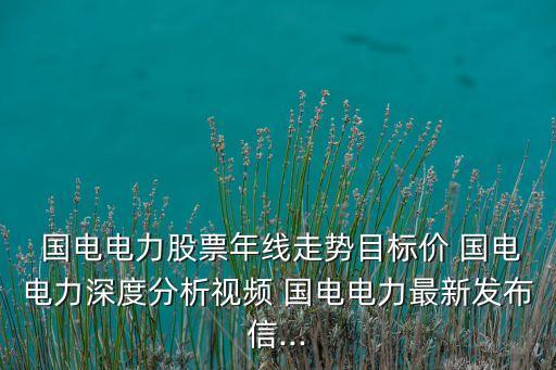  國電電力股票年線走勢(shì)目標(biāo)價(jià) 國電電力深度分析視頻 國電電力最新發(fā)布信...