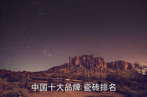 中國十大品牌 瓷磚排名