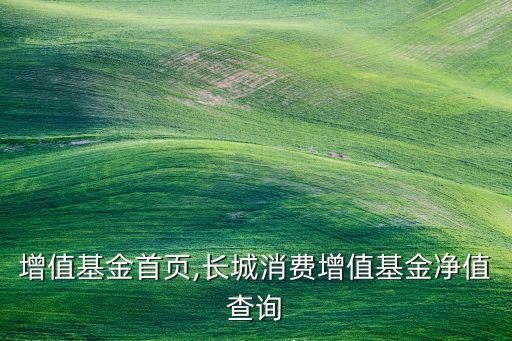 長(zhǎng)城增值基金首頁,長(zhǎng)城消費(fèi)增值基金凈值查詢
