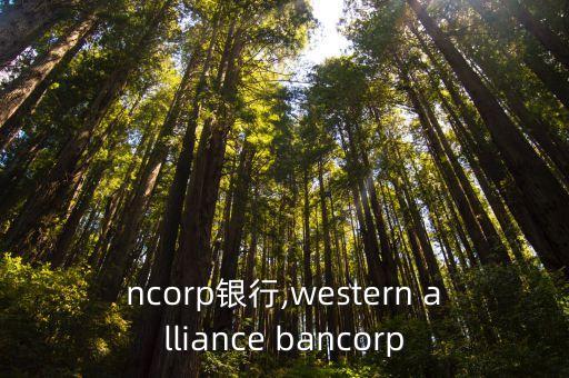 bancorp銀行,western alliance bancorp
