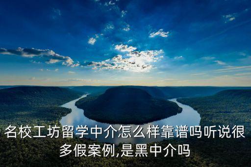 名校工坊留學中介怎么樣靠譜嗎聽說很多假案例,是黑中介嗎