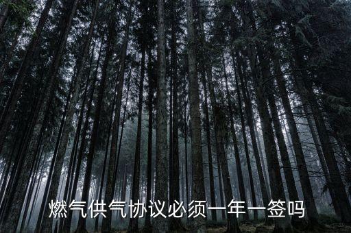 與燃氣公司的合同