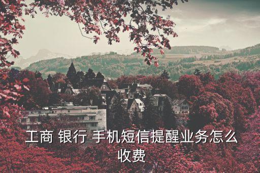  工商 銀行 手機(jī)短信提醒業(yè)務(wù)怎么 收費(fèi)