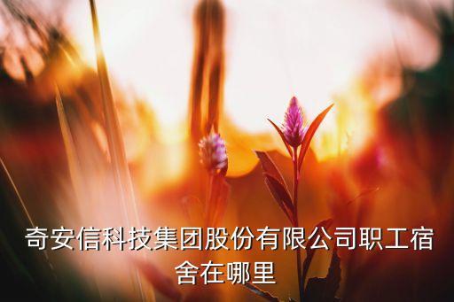  奇安信科技集團股份有限公司職工宿舍在哪里