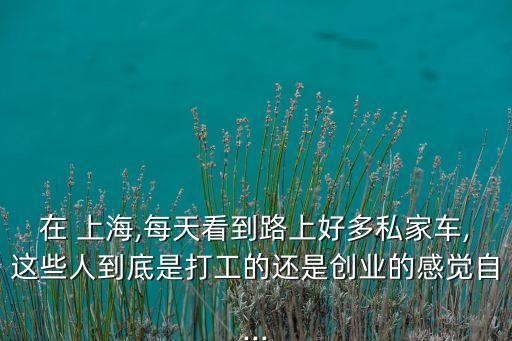 在 上海,每天看到路上好多私家車,這些人到底是打工的還是創(chuàng)業(yè)的感覺自...