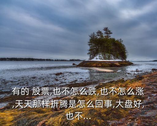 有的 股票,也不怎么跌,也不怎么漲,天天那樣折騰是怎么回事,大盤好,也不...