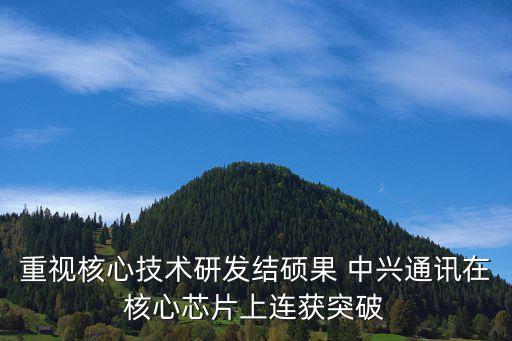 重視核心技術研發(fā)結(jié)碩果 中興通訊在核心芯片上連獲突破
