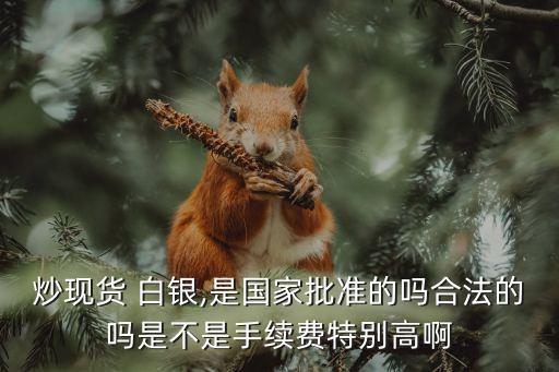 炒現(xiàn)貨 白銀,是國家批準(zhǔn)的嗎合法的嗎是不是手續(xù)費(fèi)特別高啊
