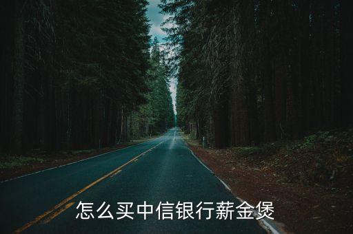 怎么買中信銀行薪金煲