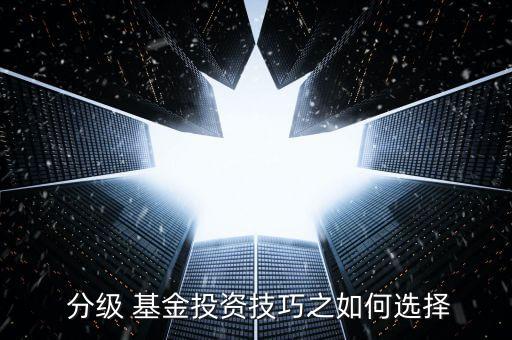  分級 基金投資技巧之如何選擇