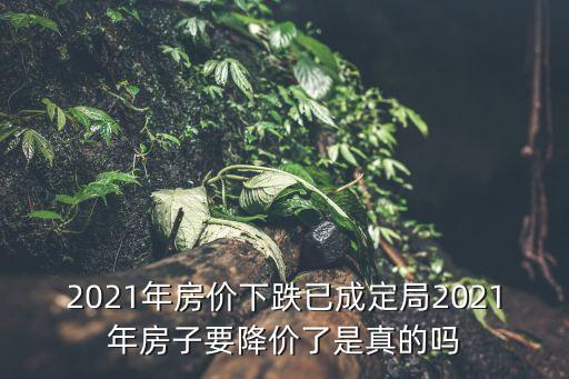 2021年房?jī)r(jià)下跌已成定局2021年房子要降價(jià)了是真的嗎