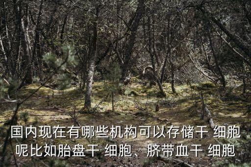 國內(nèi)現(xiàn)在有哪些機(jī)構(gòu)可以存儲干 細(xì)胞呢比如胎盤干 細(xì)胞、臍帶血干 細(xì)胞