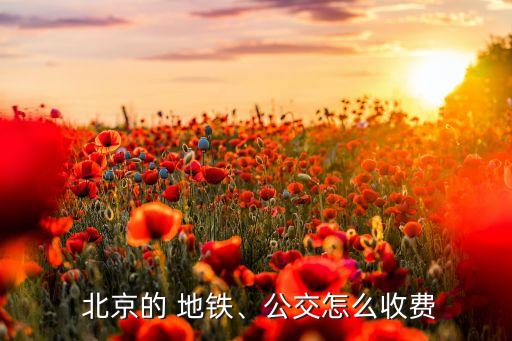  北京的 地鐵、公交怎么收費(fèi)