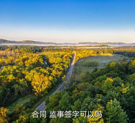 合同 監(jiān)事簽字可以嗎