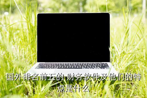 國外排名前五的 財務(wù)軟件及他們的特點是什么